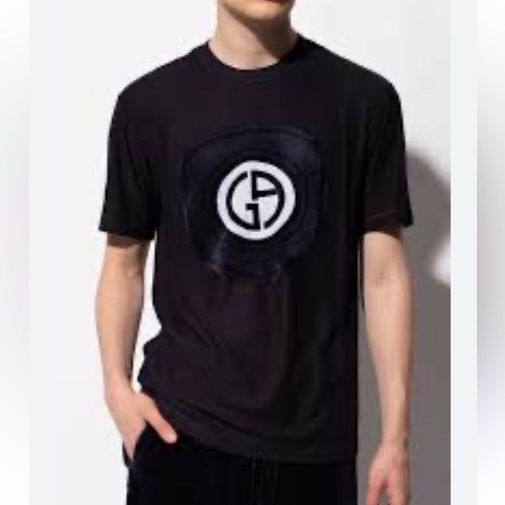BRAND NEW Giorgio Armani Navy T-shirt in Size 48